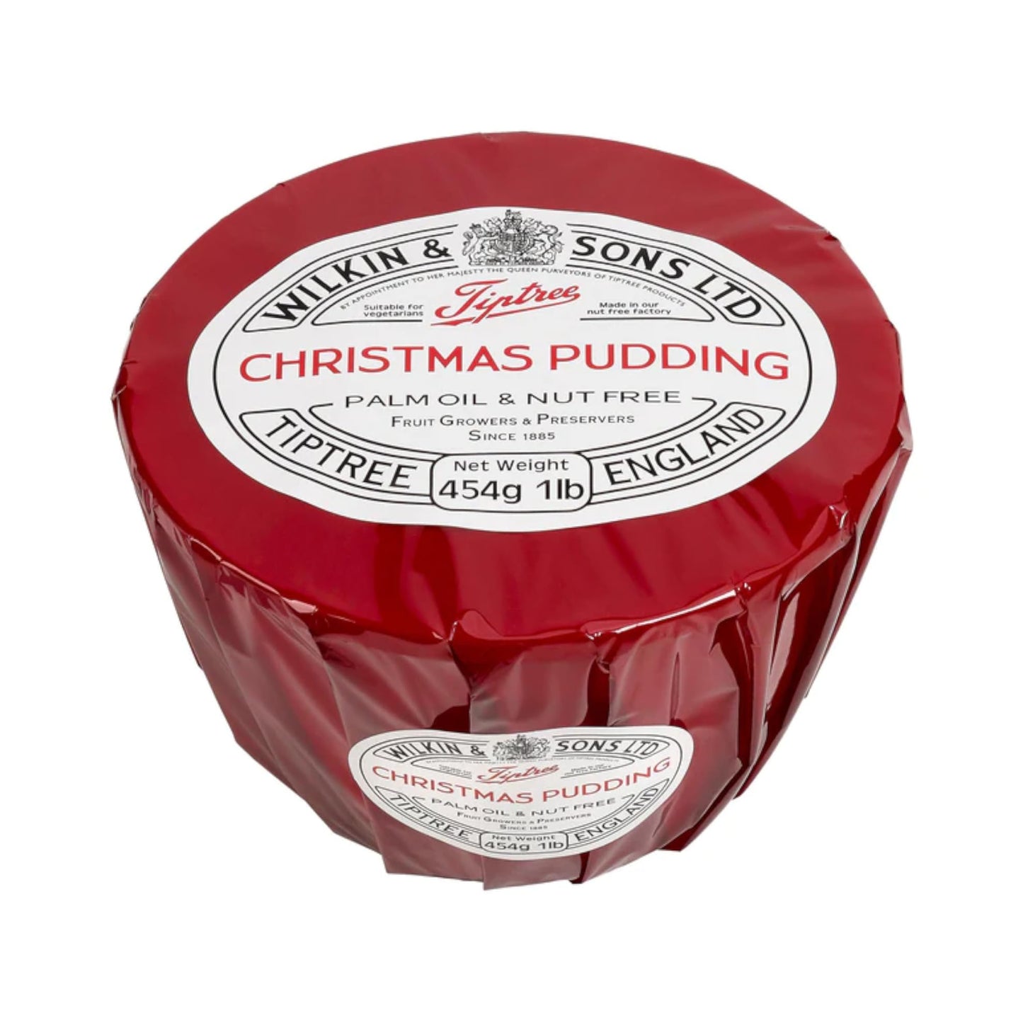 Tiptree Christmas Pudding, 1 Pound, Cello Wrapped, Model 8614