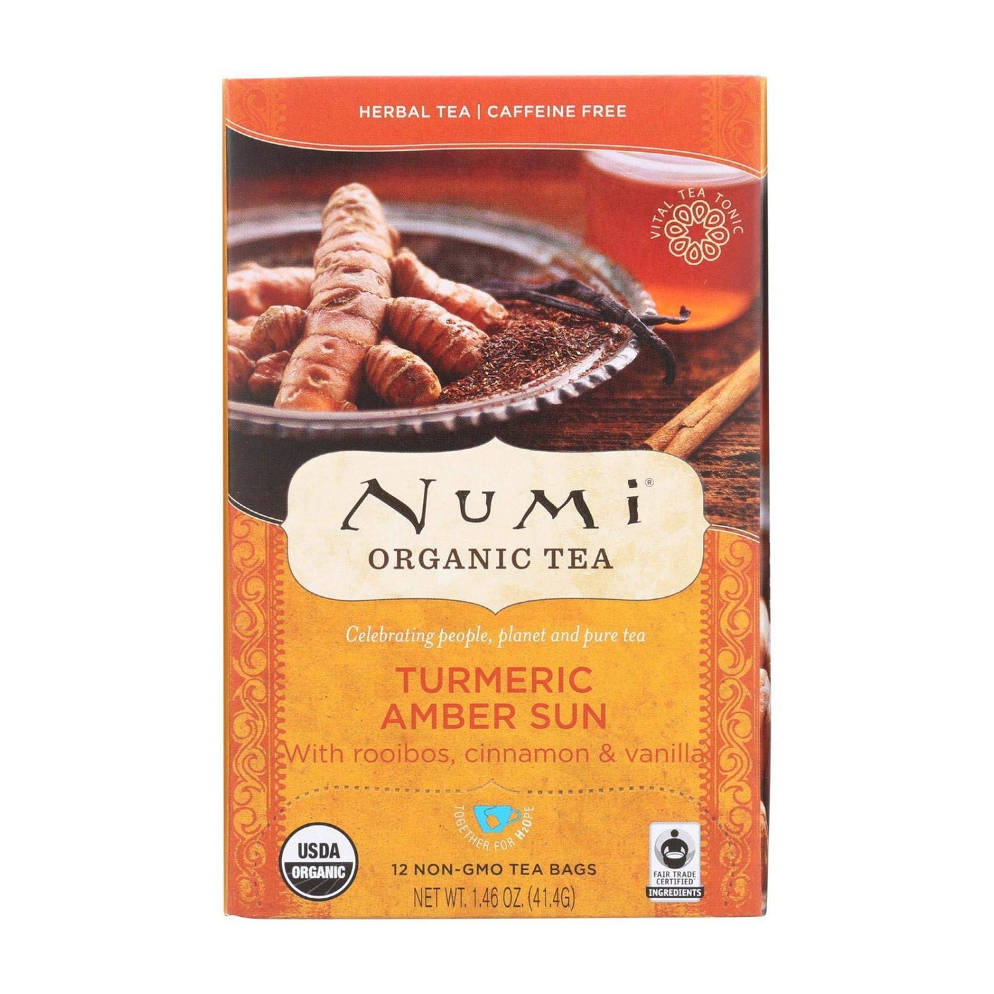 Turmeric Tea Amber Sun 12 Bags (Case Of 6)