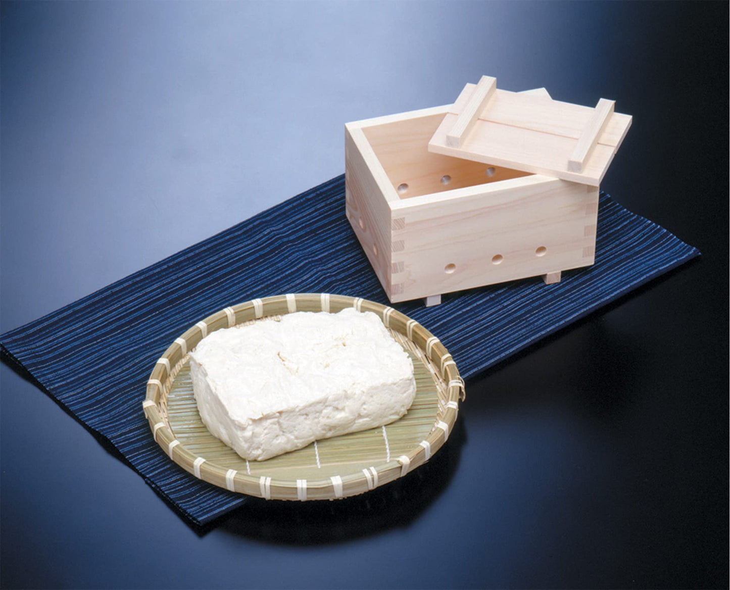 Wooden Tofu Maker Press Kit, Made Of Japanese Cypress Hinoki Wood, Sturdy And Lightweight, 6.69 X 4.84 X 3.93 Inch