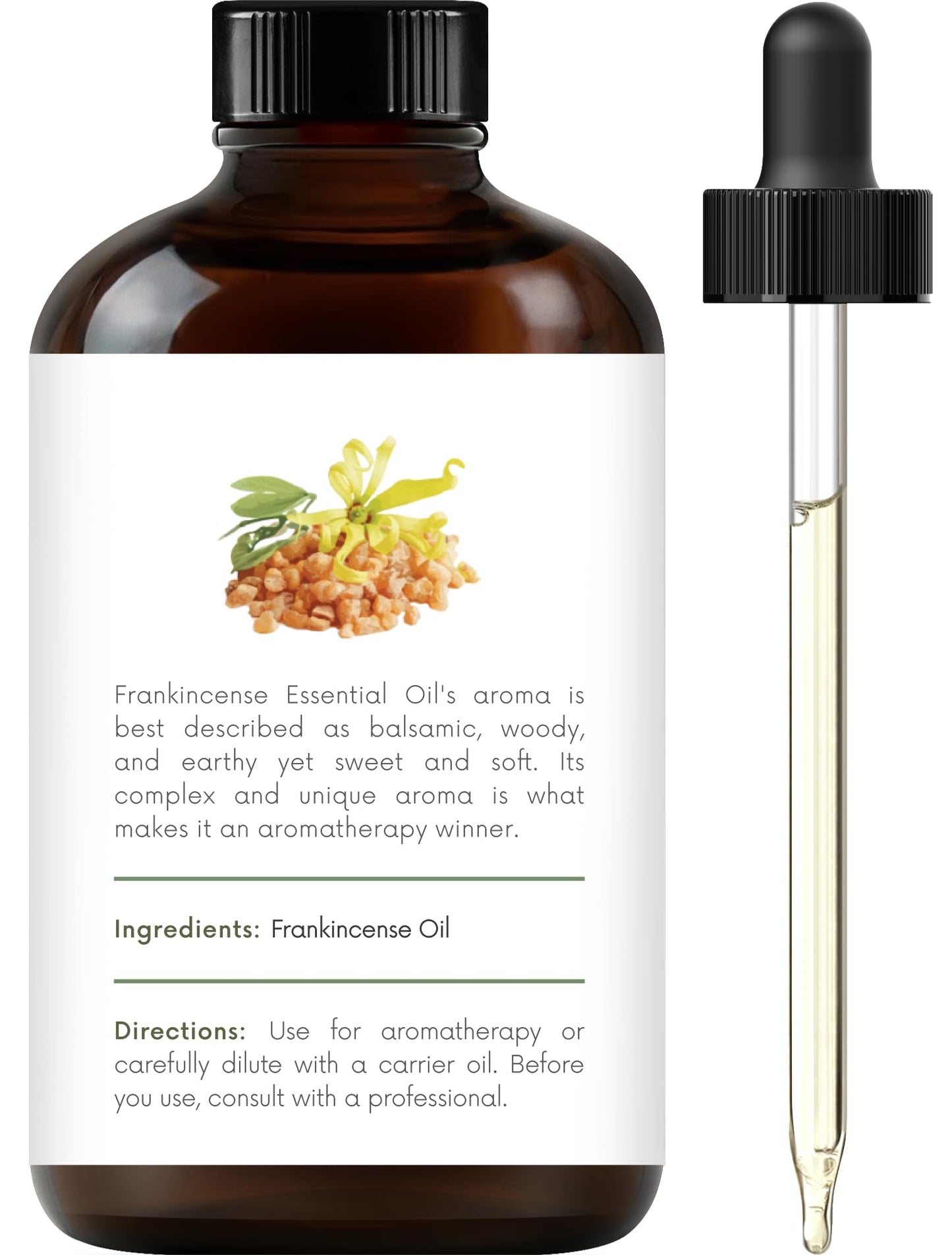 Handcraft Blends Frankincense Essential Oil - 100% Pure & Natural, 4 fl. Oz, Premium Therapeutic Grade with Glass Dropper