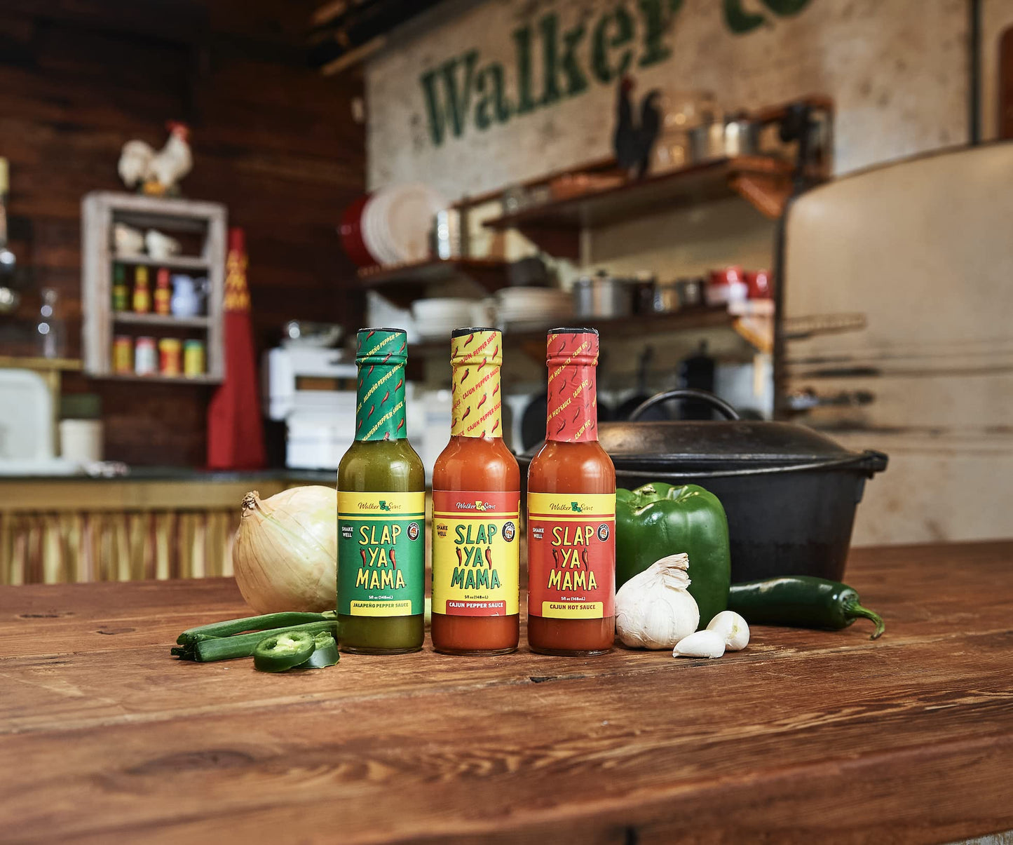 SLAP YA MAMA Hot Sauce Cajun Pepper Flavor, 5 Fl Oz Bottle, Pack of 1