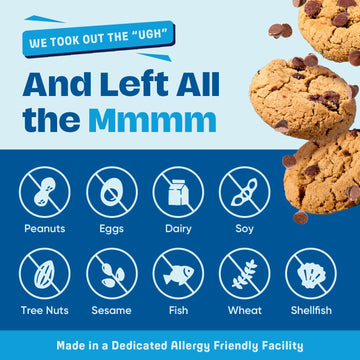Partake Foods Gluten Free Crunchy Chocolate Chip Cookies - Vegan - Free From the Top 9 Allergens Including Dairy, Wheat, Soy, Eg