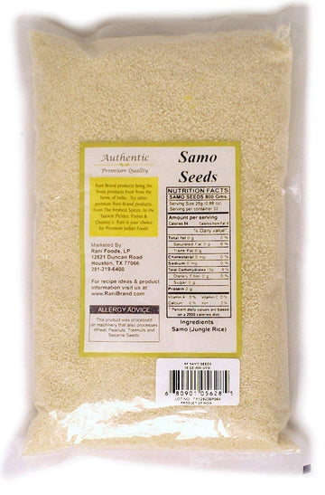 Rani Samo Seeds Whole 28Oz (800G) Bulk ~ Japanese Barnyard Millet / Jungle Rice/Moriyo/ Samak Rice Echinochloa Frumentacea ~ All Natural | Vegan | Gluten Friendly | Non-Gmo | Indian Origin