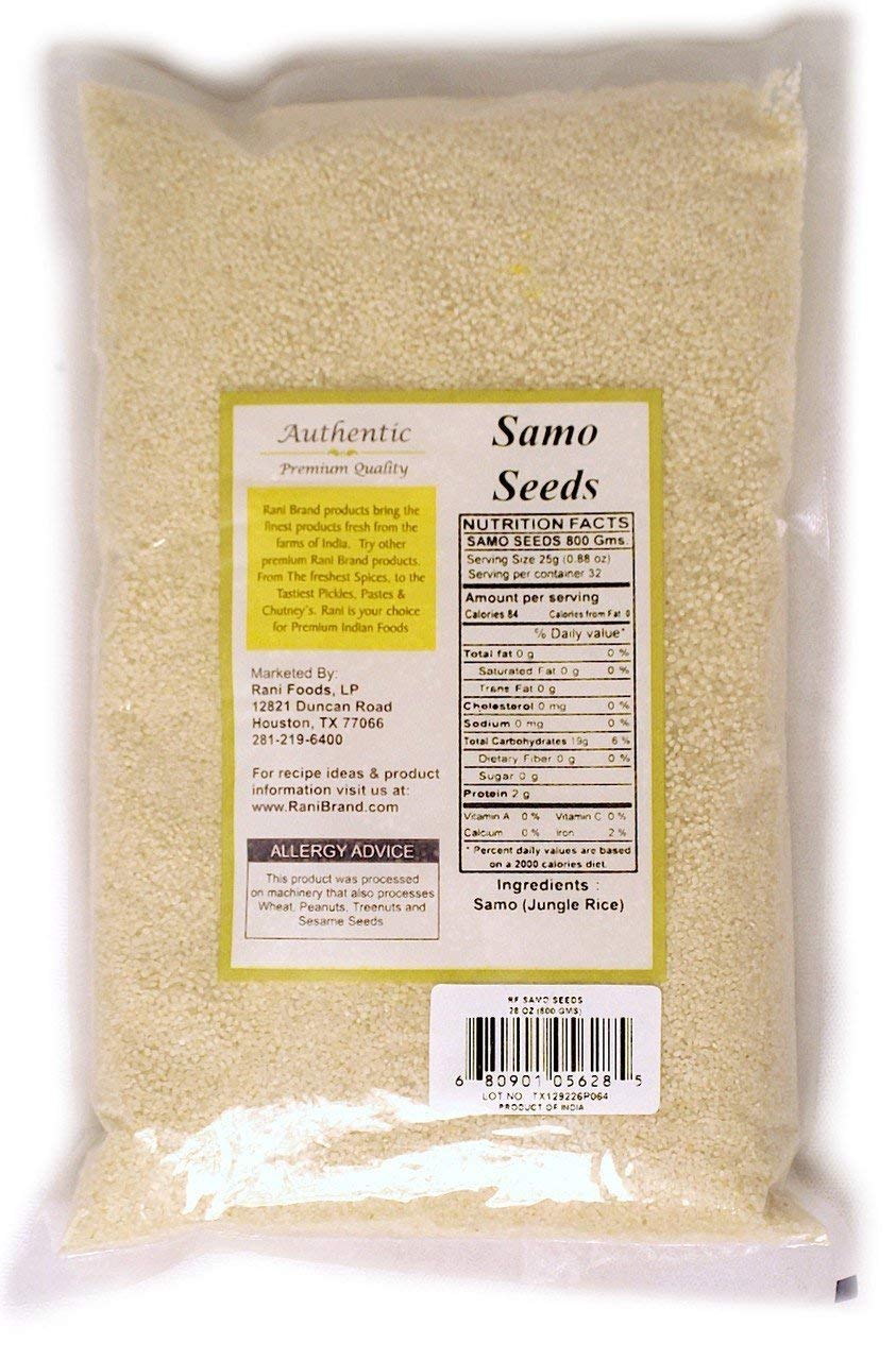 Rani Samo Seeds Whole 28Oz (800G) Bulk ~ Japanese Barnyard Millet / Jungle Rice/Moriyo/ Samak Rice Echinochloa Frumentacea ~ All Natural | Vegan | Gluten Friendly | Non-Gmo | Indian Origin