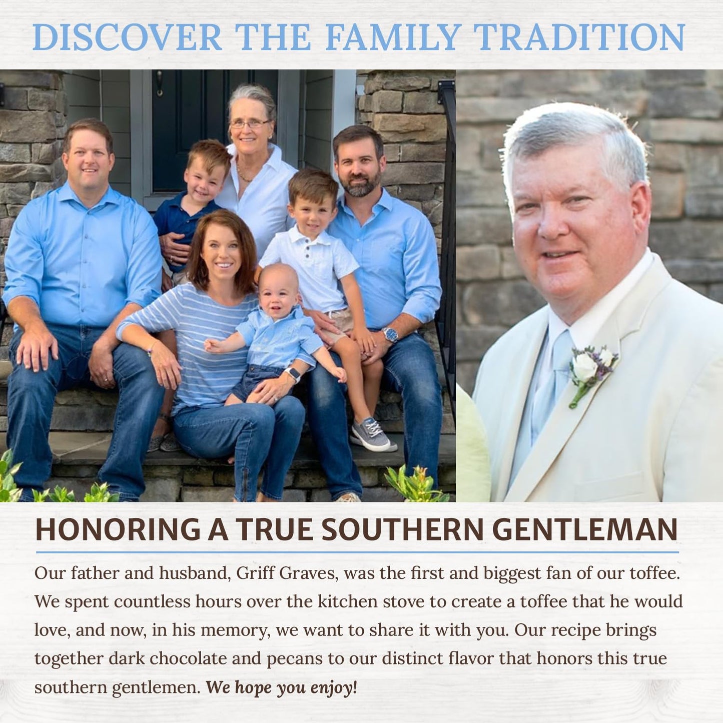 Chapel Hill Pecan and Dark Chocolate Toffee, Natural and Gluten Free, Delicious Toffee Squares (10 Ounce)