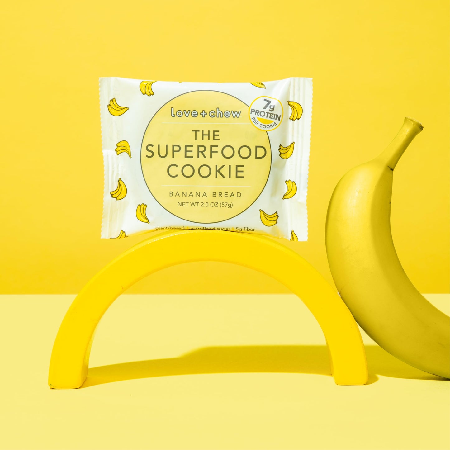 Love + Chew Tasty, Gluten Free Cookies - Banana Bread 10 Count - Vegan - Healthy, Paleo, Non GMO Snacks - Individually Wrapped,