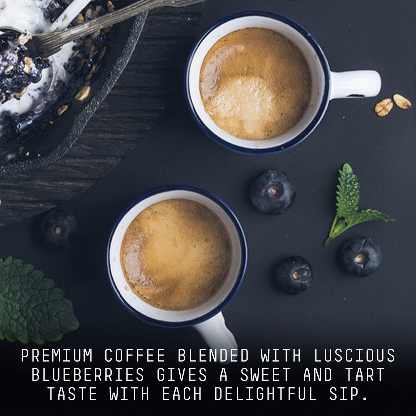Stone Street Flavored Ground Coffee, Blueberry Cobbler, Medium Roast, 16 Ounce