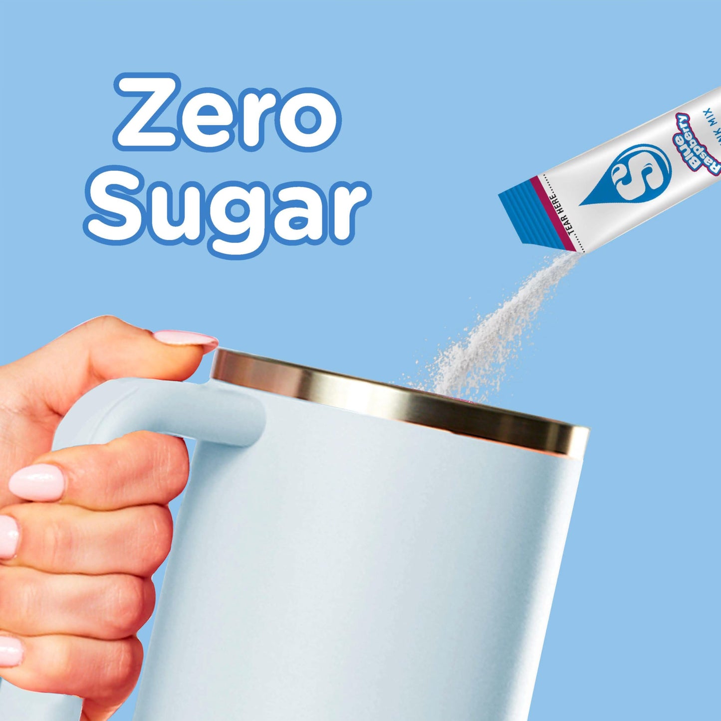 Starburst Singles To Go Powdered Drink Mix, Blue Raspberry, 6 Count (Pack Of 12) - 72 Total Servings), Sugar-Free Drink Powder,