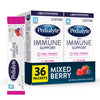 Pedialyte with Immune Support, Electrolyte Drink Powder with Vitamin C and Zinc, Advanced Hydration, Mixed Berry, 36 Powder Pack