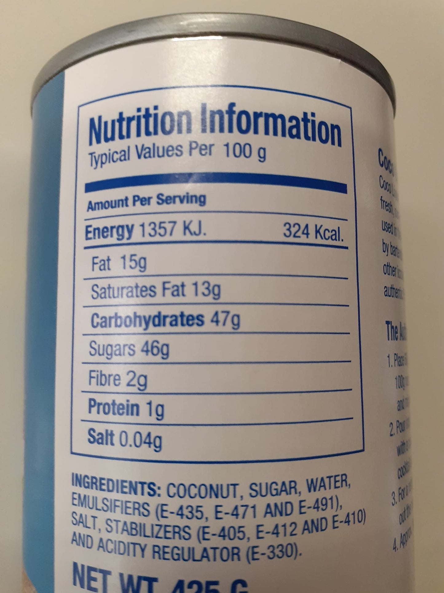 Coco Lopez Real Cream Of Coconut - Case Of 24 - 15 Fl Oz.