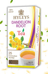 Hyleys Dandelion Root & Green Tea With Milk Thistle And Licorice Root - Herbal Detox Blend - 25 Tea Bags