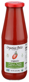 ORGANICO BELLO Organic Strained Passata Tomatoes, 24 OZ