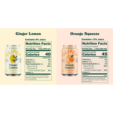 OLIPOP Summer Fun Variety Pack, Healthy Soda, Prebiotic Soft Drink, 12 Fl Oz, 12-Pack
