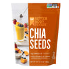 BetterBody Foods Chia Seeds 3 lbs, 48 Oz, with Omega-3, Non-GMO, Gluten Free, Keto Diet Friendly, Vegan, Good Source of Fiber, A