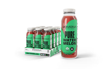 Pomona Organic Juices Pure Watermelon Juice, Cold Pressed Organic Juice, Non-Gmo, No Sugar Added, Not From Concentrate, Gluten Free, Kosher Certified, Preservative Free, 8.4 Ounce (Pack Of 12)