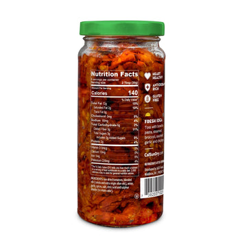 California Sun Dry Sun-Dried Tomatoes in Oil, Julienne Cut with Herbs, 8.5oz (Pack of 2), Gluten-Free