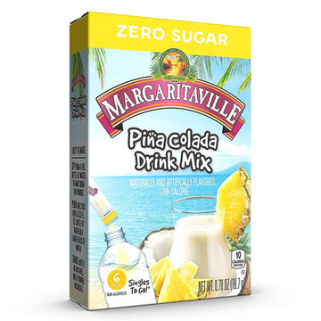 Margaritaville Singles To Go Water Drink Mix, Margarita Flavor, Non- ic, 0.7 Ounce (Pack of 6)