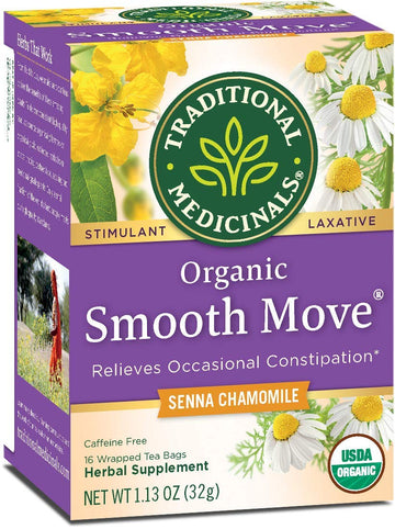 Traditional Medicinal Tea, Og, Smooth, Senna Cham, 16-Count (Pack Of 3)