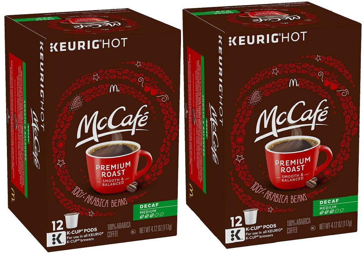 Mccafe Decaf K-Cup Coffee - Medium Roast 12 Ct. (2 Pack)