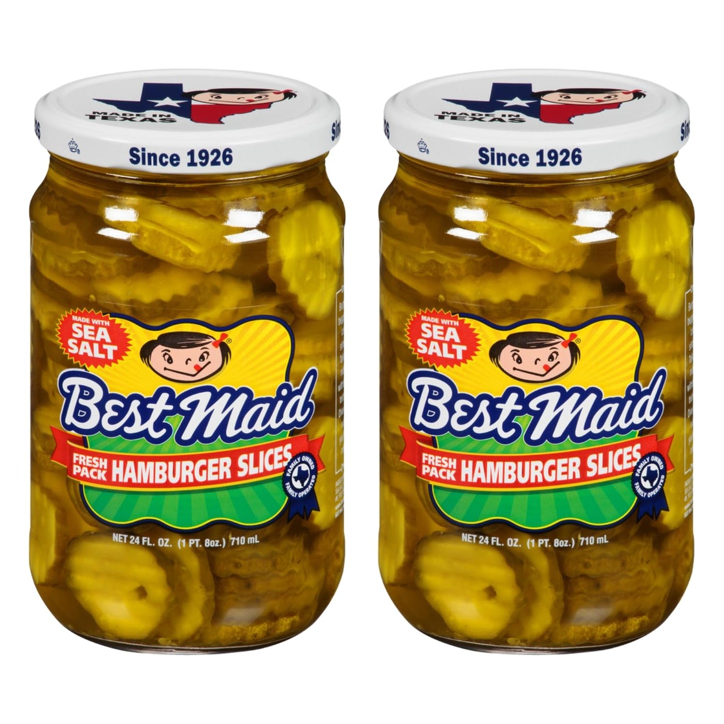 Best Maid Products Glass Jars - Dill, Kosher, Garlic Bites, Habanero Chips & Xtreme Hot Pickles - 24 Ounce - 2 Pack
