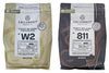 No. 811 Finest Belgian Dark Chocolate Callets With 54.5% Cocoa & W2 White Chocolate Callets With 28% Cocoa | 5.5 lbs each | Baki