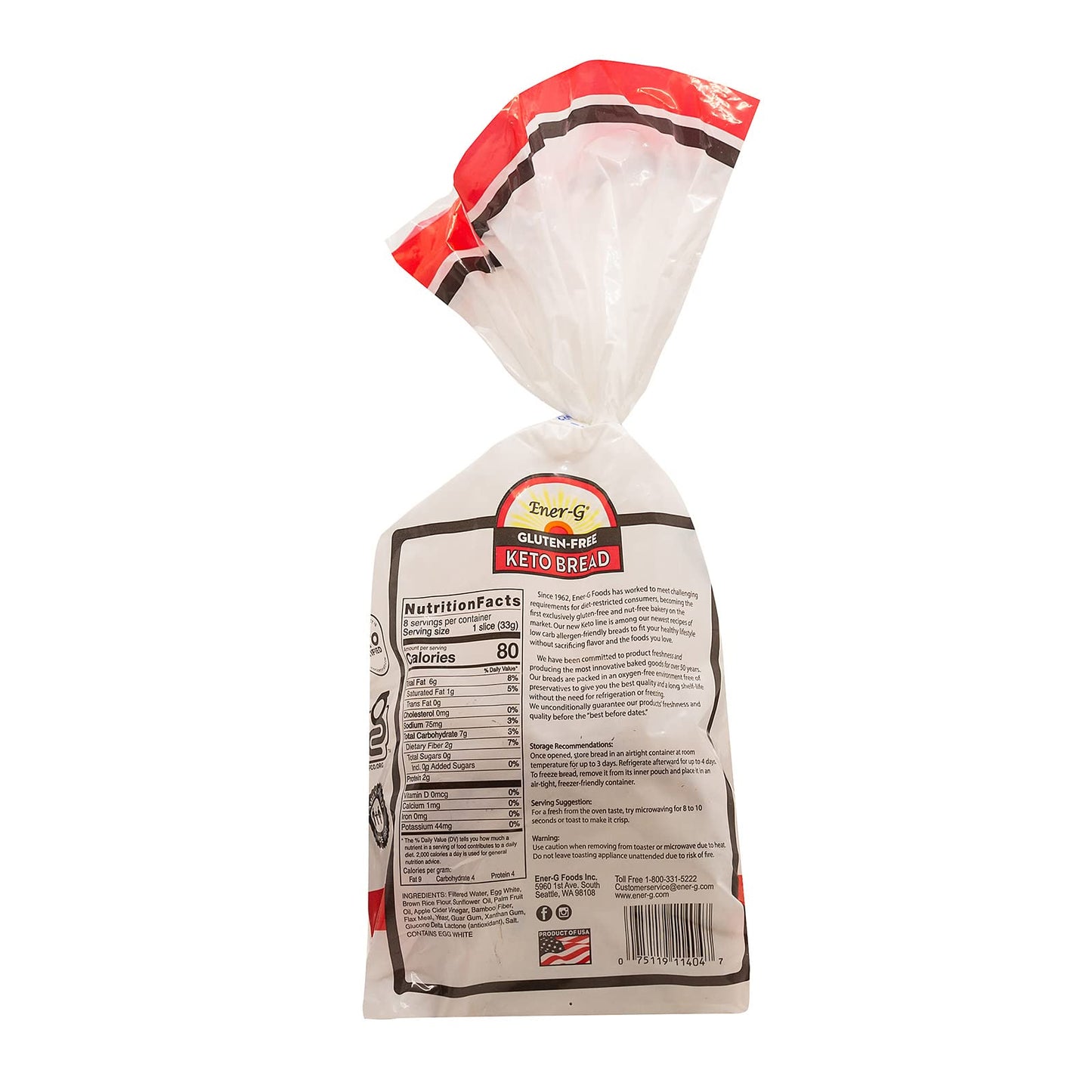 Ener G Bread Keto Sliced ( 6 X 9.3 Oz )