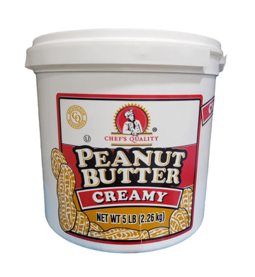 Chef'S Quality - Creamy Peanut Butter - 5 Lb Tub