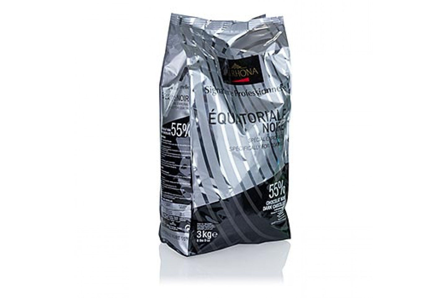 Valrhona Dark Chocolate - 55% Cacao - Equatoriale Noire - 6 Lbs 9 Oz Bag Of Feves
