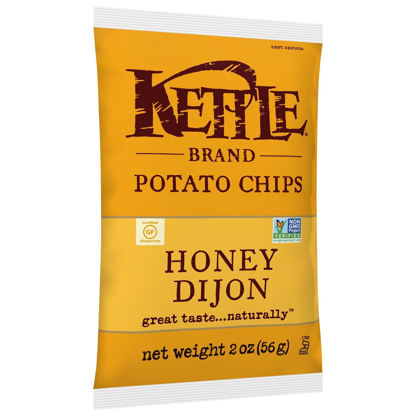 Kettle Brand Potato Chips, Honey Dijon Bags, 2 Ounce (Pack Of 24)