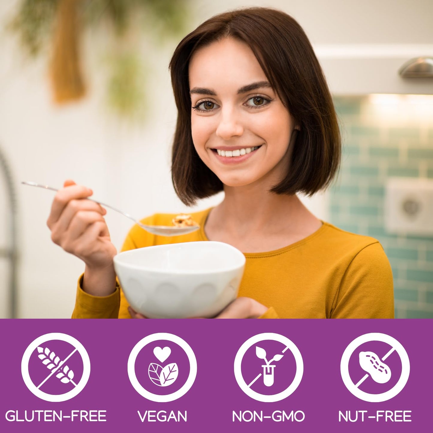 Molly & You Banana Chocolate Chip Overnight Oats (Pack Of 6) - Healthy Natural Source Of Protein Oatmeal Breakfast, A Vegan Frie