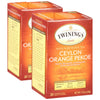 Twinings Ceylon Orange Pekoe Tea Bags - Individually Wrapped Black Tea Bags With A Smooth, Refreshing, & Crisp Taste, 20 Count (Pack Of 2)
