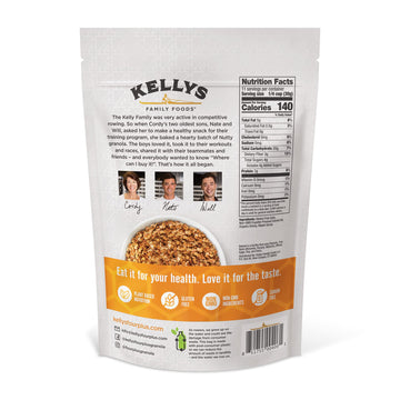 Kelly'S Four Plus Granola (Honey Maple) Healthy Granola Cereal With Whole Grain Oats, Honey, Maple Syrup - Non-Gmo, Low Sugar, S