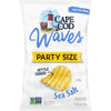 Cape Cod Potato Chips, Wavy Cut Sea Salt Kettle Chips, 13 Oz Party Size