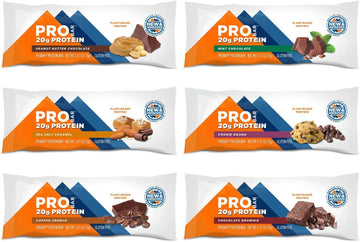 Probar - Protein Bar, Variety Pack, Non-Gmo, Gluten-Free, Healthy, Plant-Based, Whole-Food Ingredients, Natural Energy (12 Count