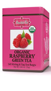 Brew La La Organic Green Tea, Natural Raspberry Flavor, 50 Double Chambered Bags, Low Caffeine, Gluten Free