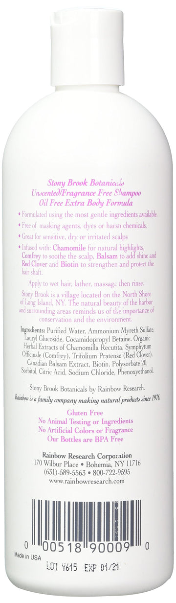 Stoney Brook Shampoo,Unscented, 16 Fz- 3 Pack