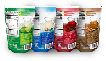 Klass Aguas Frescas | Drink Mix Mexican Variety Pack | Horchata Limeade Hibiscus & Tamarind Drinks | Flavors From Natural Sources, No Artificial Flavors, With Vitamin C (Makes 7 To 9 Quarts) 14.1 Oz Family Pack (4-Pack)