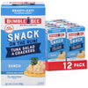 Bumble Bee Snack On The Run- Ranch Tuna Salad With Crackers Kit, 3.5Oz Kit- 12 Pack, Ready To Eat Spoon Included, Wild Caught Tuna Shelf Stable & Convenient Protein Snack