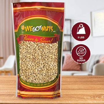 Raw Sunflower Seed Kernels by We Got Nuts - Premium Quality Kosher Shelled Sunflower Seeds - Natural & Healthy Fitness & Diet-Fr