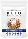 Low Karb Nutrail, Keto Blueberry Nut Granola Healthy Breakfast Cereal, Low Carb Snacks & Food, Almonds, Pecans, Coconut And More