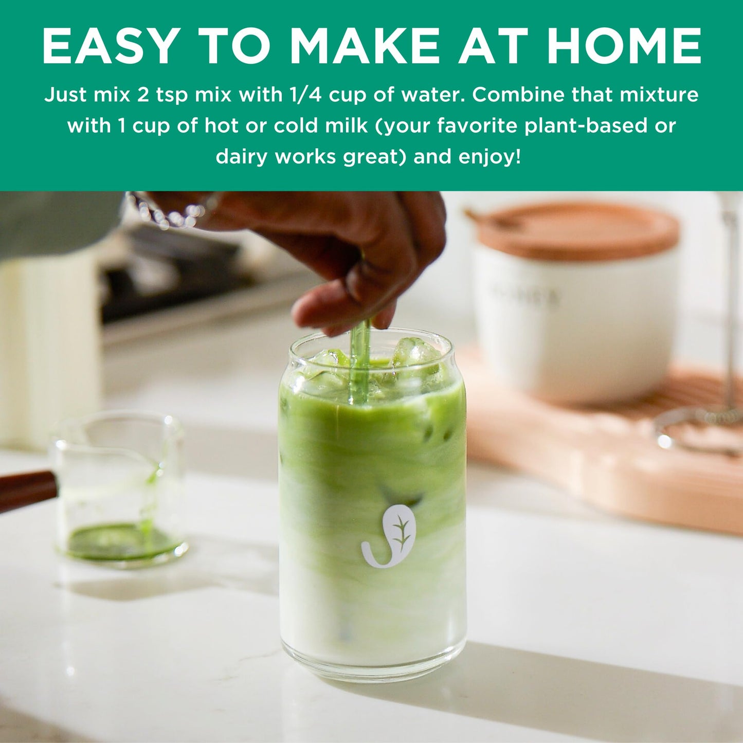 Jade Leaf Matcha Organic Cafe Style Vanilla Matcha Latte Green Tea Powder, Premium Barista Crafted Mix, Authentically Japanese,