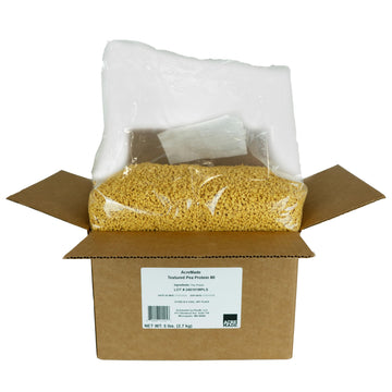 Acremade Textured Pea Protein, Unflavored Meatless Crumbles, Equals 15 Lbs Ground Beef, Soy Free, Shelf-Stable, Gluten Free, 21G
