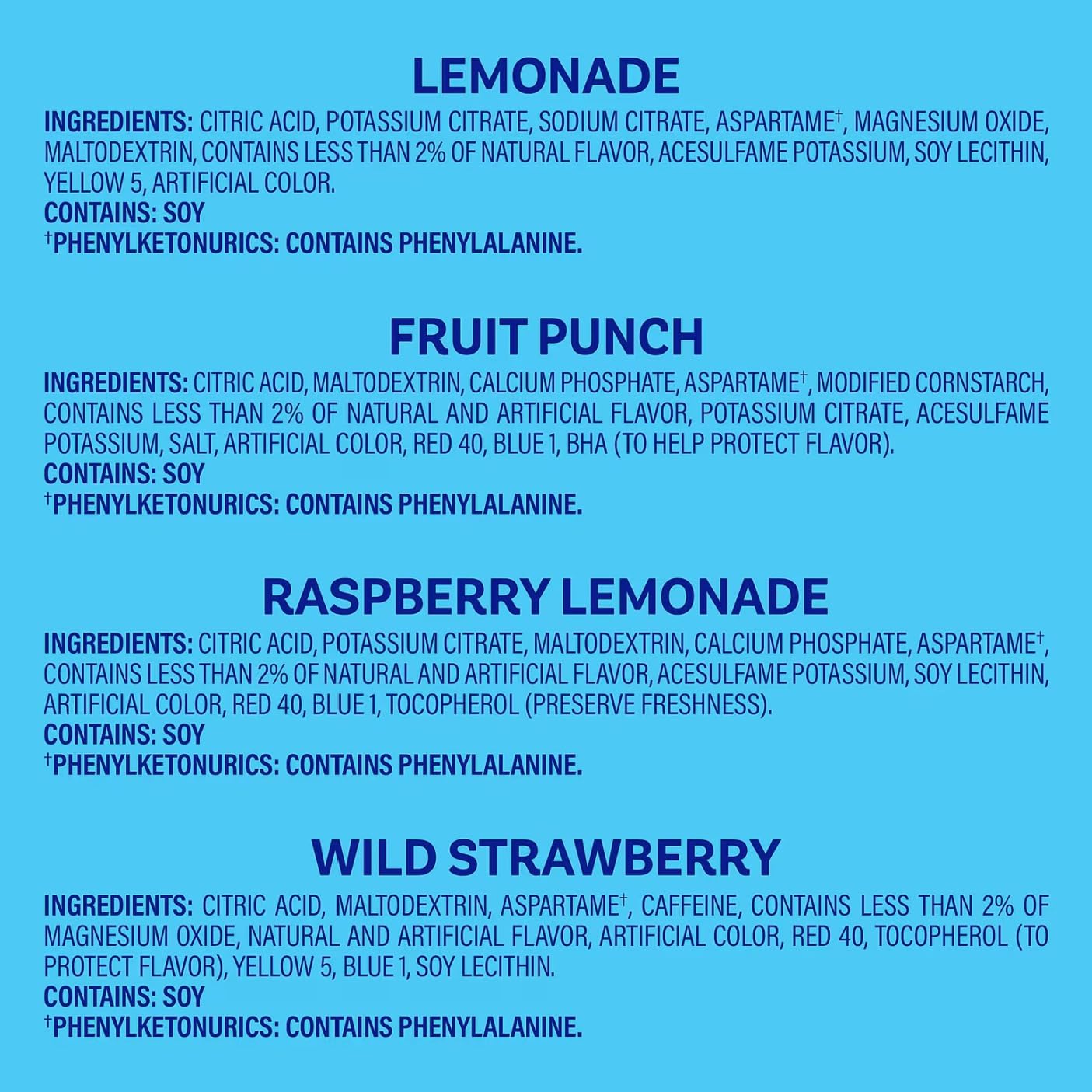 Galley Grove Crystal Light Water Flavoring Enhancer Variety Pack, 120 Drink Mix Packets, 6.3 oz (Pack of 2) - Lemonade, Fruit Punch, Raspberry Lemon,