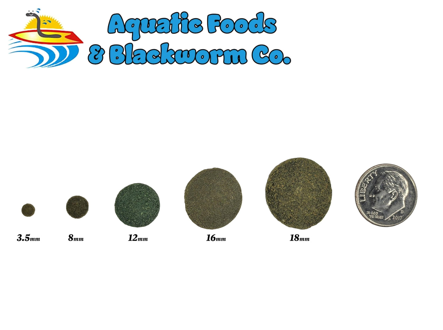 Aquatic Foods Inc. Spirulina Algae Wafers - Sinking Wafers for Fish, Shrimp, Snails - 10oz Jar