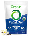 Orgain Vegan Meal Replacement Protein Powder, 25g Protein, 80+ Superfoods, 10g Fiber, 34.5 oz, Vanilla