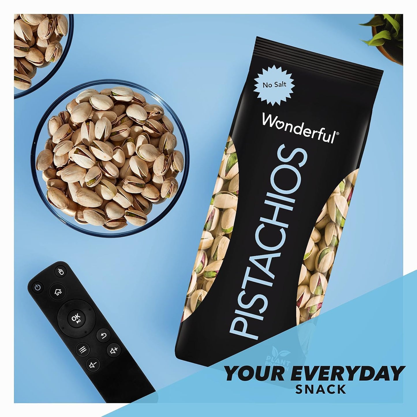 Wonderful Pistachios In Shell, Roasted With No Salt Nuts, 16 Ounce Bag, Protein Snacks, Gluten Free, Healthy Snacks For Adults