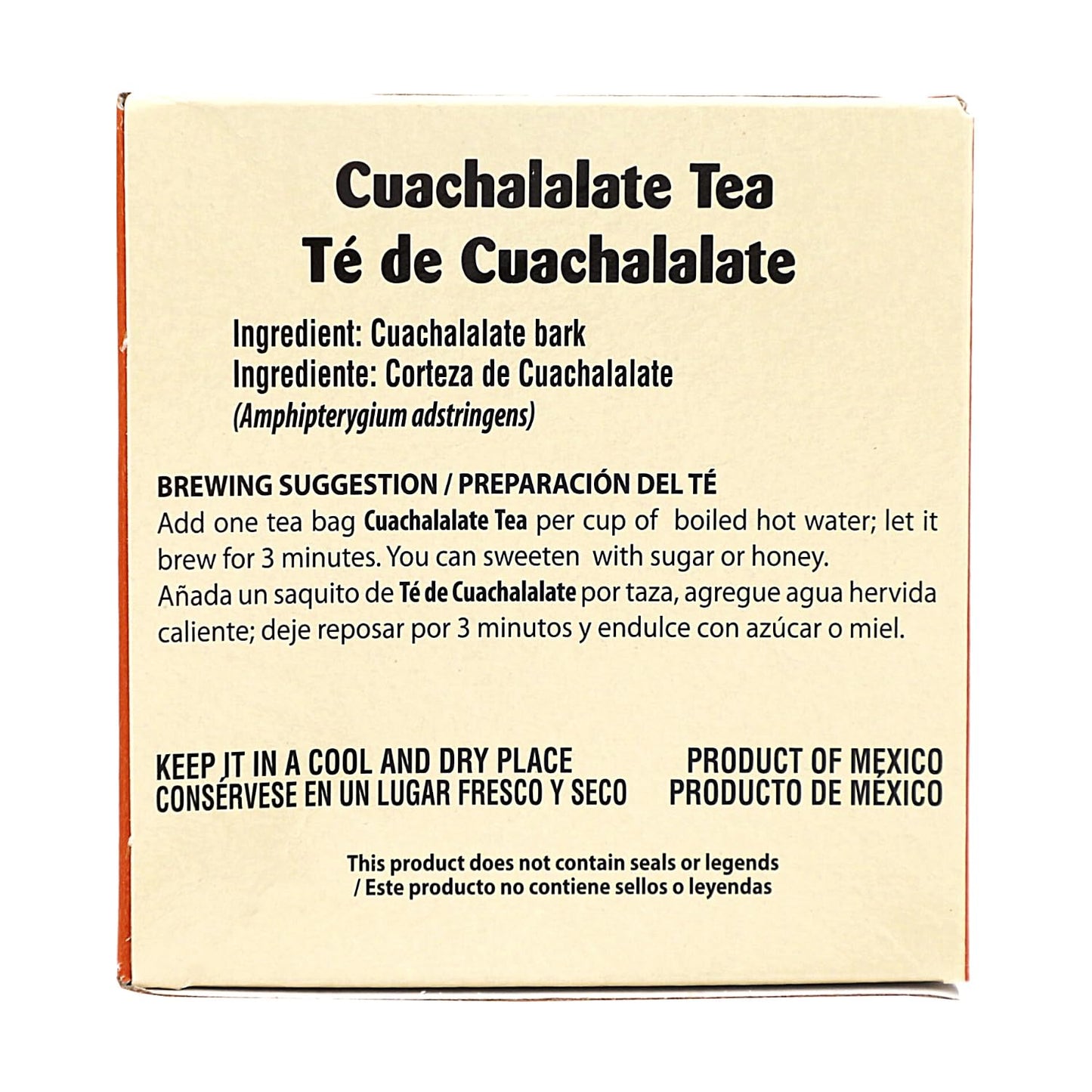 Herbacil Te De Cuachalalate, 2-Pack Of 25 Tea Bags Per Box (50 Bags)