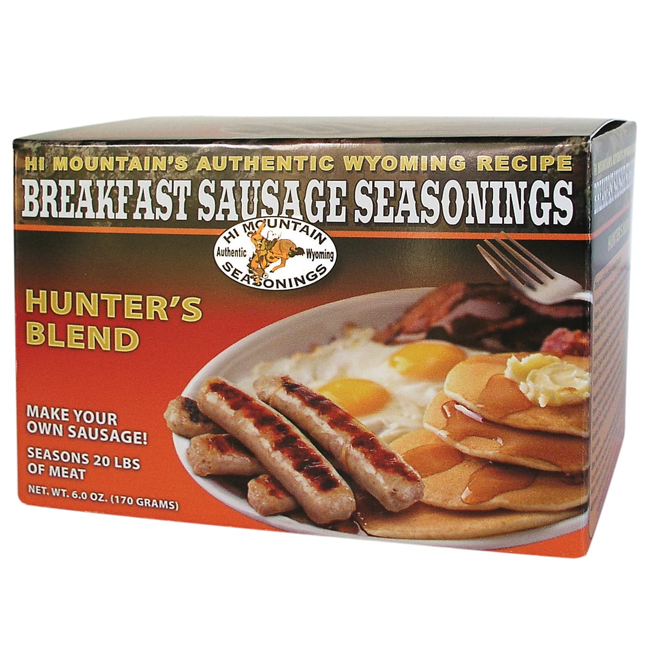 Hi Mountain Seasonings | HUNTERS BLEND Breakfast Sausage Seasoning Mix | Seasons 20 lbs of Meat | Great for Pork, Venison, Deer