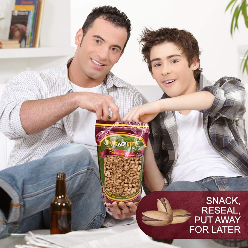 Turkish Antep Pistachios - 2.5 lbs (40oz) Premium Quality Kosher Roasted Pistachios By We Got Nuts - Natural & Healthy Rich Flav