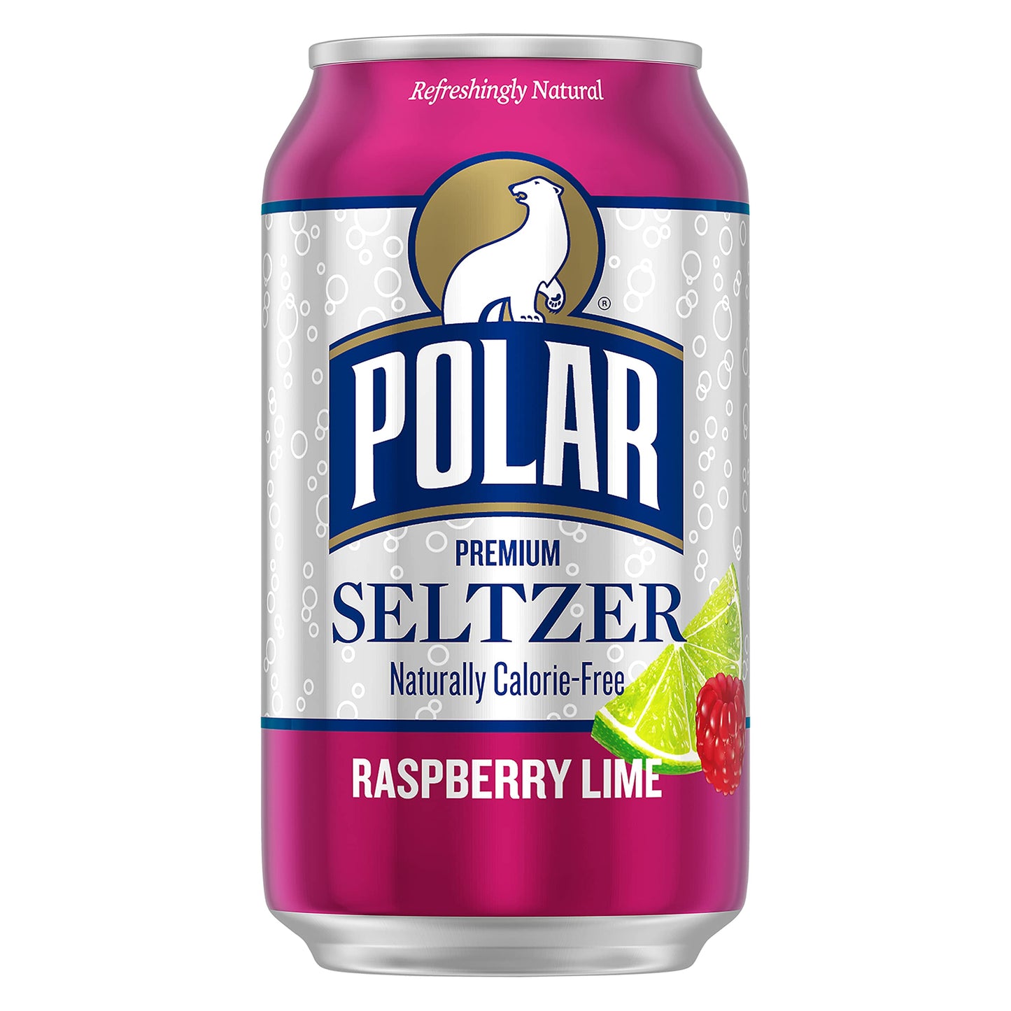 Polar Seltzer Water Raspberry Lime, 12 Fl Oz Cans, 18 Pack - Refreshing Sparkling Water, Perfect for Hydration and Enjoyment